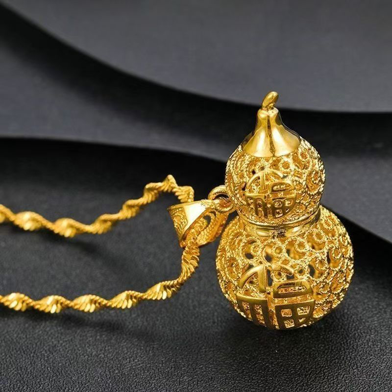 沙金福满天下招财葫芦吊坠